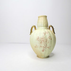 Antique Straus Rudolstadt Crown RW Germany Gourd Vase Early 1900's Beautiful Victorian Piece image 2