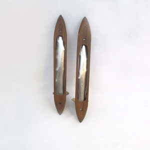 Antique Southern Weaving Boat Shuttles turned Candle Holders Rustic Décor Sconces image 3