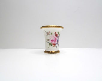 Beautiful Royal Crown Derby Porcelain Toothpick - Match Holder Gold Gilt Osmaston Road factory