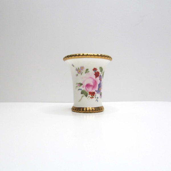 Beautiful Royal Crown Derby Porcelain Toothpick - Match Holder Gold Gilt Osmaston Road factory