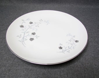 Vintage Arlen Platina 12" Chop Plate-Platinum-Seyei Japan Fine China