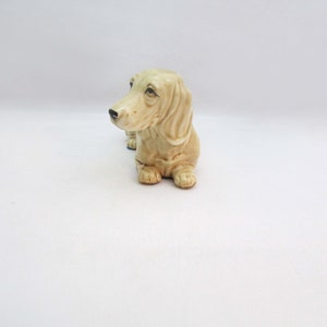 Vintage Decorama Ceramic Basset Hound Dog Sweet Face and Eyes Japan image 3