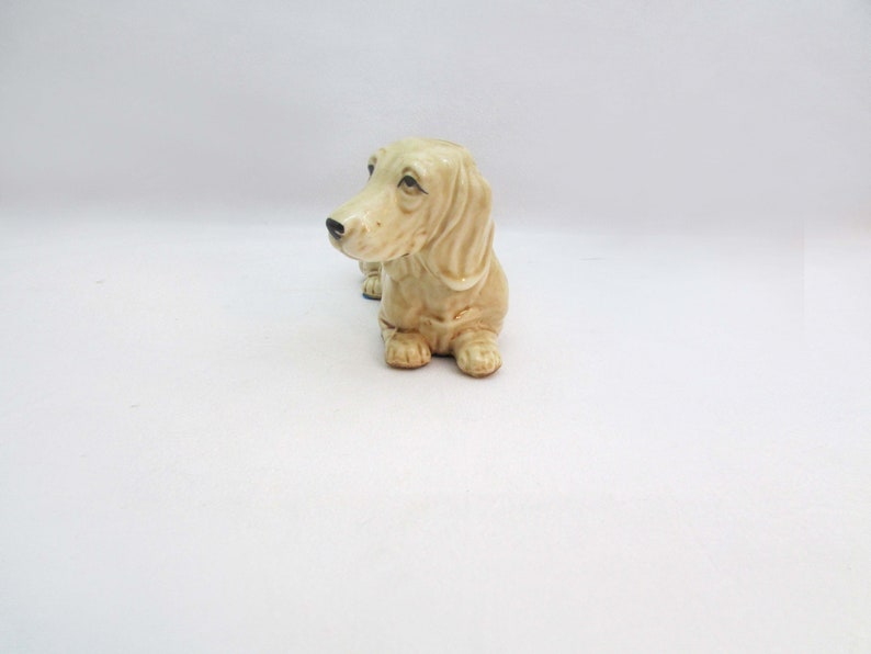 Vintage Decorama Ceramic Basset Hound Dog Sweet Face and Eyes Japan image 3
