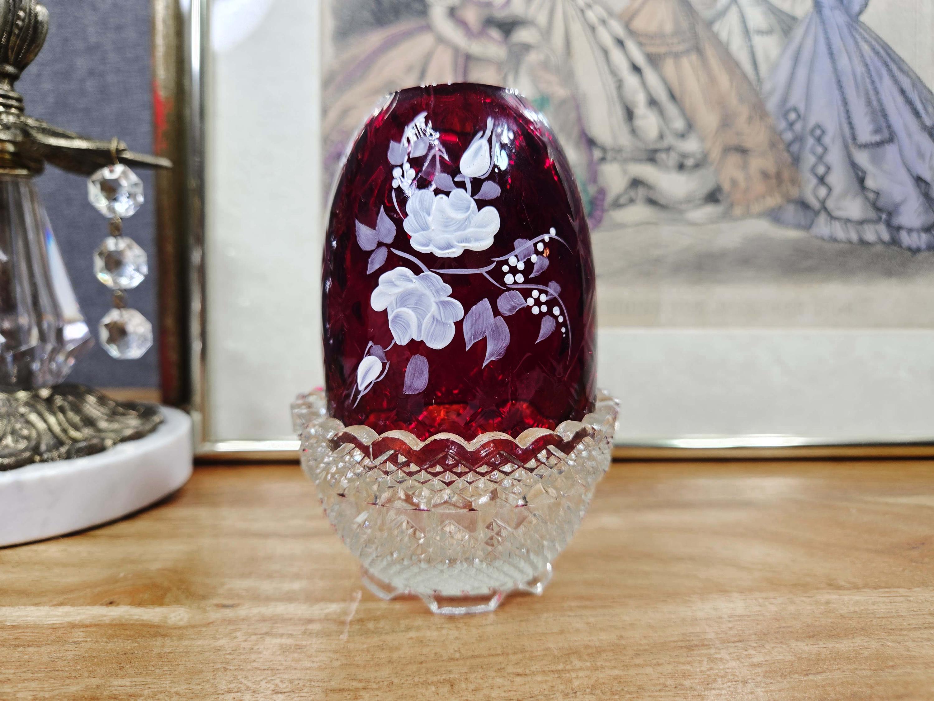 Painted Fenton Lamps - Etsy