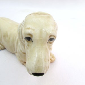 Vintage Decorama Ceramic Basset Hound Dog Sweet Face and Eyes Japan image 6