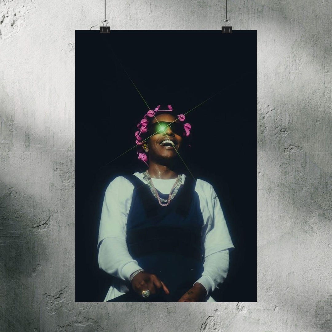Asap Rocky Poster, Rapper Vintage Photography Fine Art, Museum Grade ...