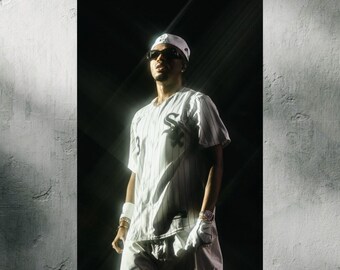 Metro producer Poster, Rapper Vintage Photography Fine Art, Museum Grade Wall Art, Black and White