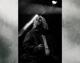 SoFaygo Poster, Cactus Jack Vintage Photography Fine Art, Rapper Museum Grade Wall Art, Black and White
