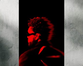 Weeknd Poster, After Hours Vintage Photography Fine Art, Museum Grade Wall Art, Black and White