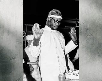 Future Poster, Rapper Vintage Photography Fine Art, Museum Grade Wall Art, Black and White