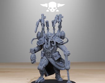 StationForge-Miniatur von Ivan Kruck (28 mm). Science-Fiction-Rollenspielminiatur. Kompatibel mit Warhammer 40K.