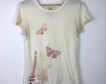 Vintage Y2K Old Navy Graphic T Shirt XL cyber myspace fairy grunge 2006