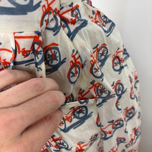 Anthropologie Postmark Strapless Bike Lane Dress Bicycle US 4 twee New Girl Jess image 11