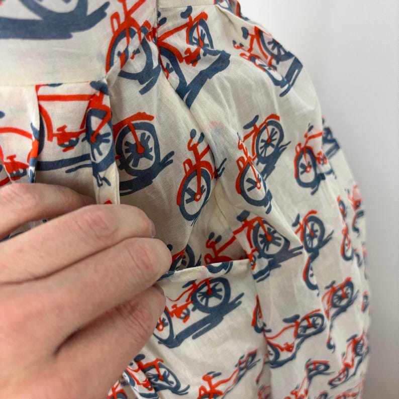 Anthropologie Postmark Strapless Bike Lane Dress Bicycle US 4 twee New Girl Jess image 11