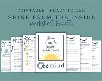 Kids SEL Printable Bundle | Emotional Regulation, Growth Mindset Worksheets (Digital Download)