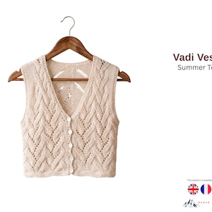 Lace Vest Knitting Pattern - Etsy