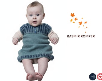 Breipatroon babyjurkje en mutsje Kasmir | Slipsteekjuk van boven naar beneden | Jurk voor babymeisjes | Maten: 1 maand – 4 jaar | Babyromperjurk