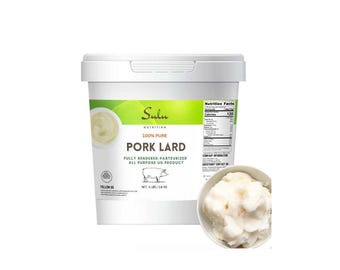 100% Pure Pork Lard-Fully Rendered All Purpose-Keto-Paleo Friendly