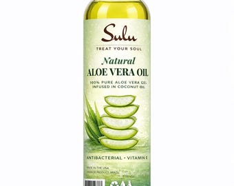 Aloe Vera Oil-Unrefined Cold Pressed with Coconut Oil