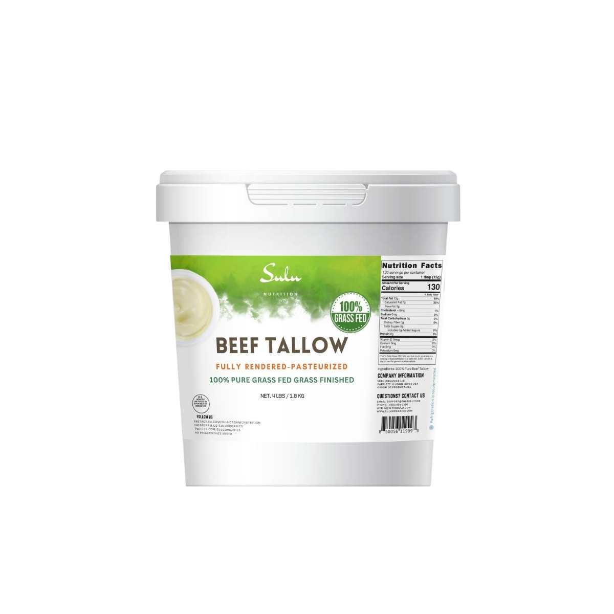 Grass Fed Grass Finished Fully Rendered Beef Tallow