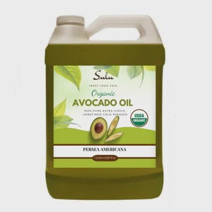 Aceite de aguacate orgánico USDA - Prensado en frío sin refinar