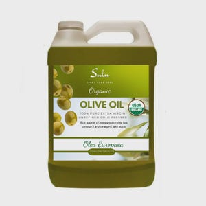 Aceite de oliva virgen extra orgánico USDA - Sin refinar, prensado en frío