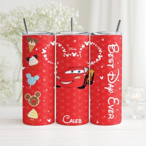 Custom All Disney Characters Tumbler, Personalized Family Matching Stainless Steel Cup, Disneyland Cruising Drinkware Gift
