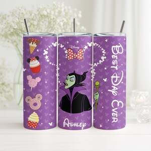 Custom All Disney Characters Tumbler, Personalized Family Matching Stainless Steel Cup, Disneyland Cruising Drinkware Gift
