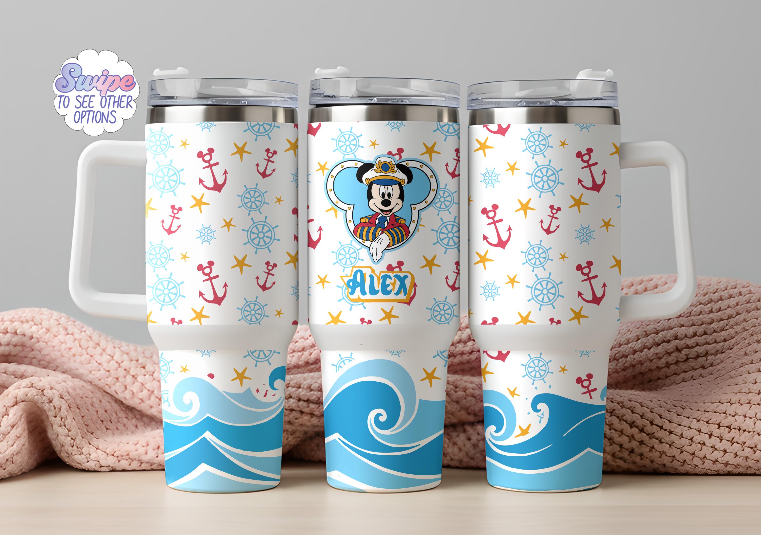 Discover Custom Mickey & Friends Cruise Line Tumbler, Disney Family Matching Stainless Steel Cup, Disneyland Cruising Drinkware Gift