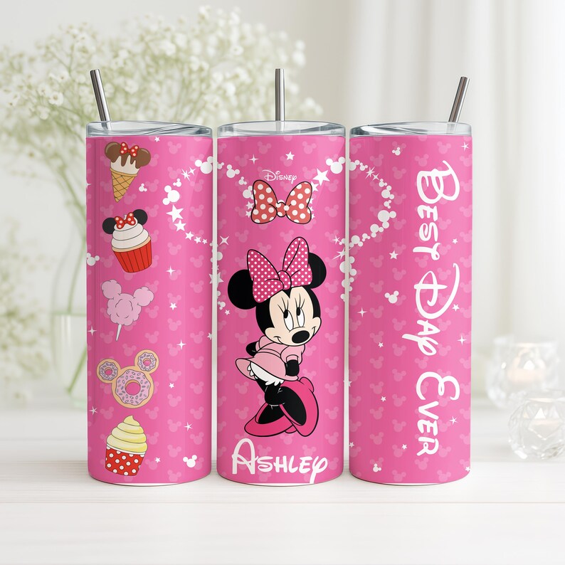 Custom All Disney Characters Tumbler, Personalized Family Matching Stainless Steel Cup, Disneyland Cruising Drinkware Gift