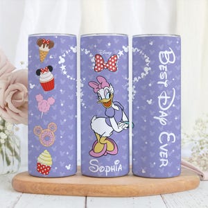 Custom All Disney Characters Tumbler, Personalized Family Matching Stainless Steel Cup, Disneyland Cruising Drinkware Gift