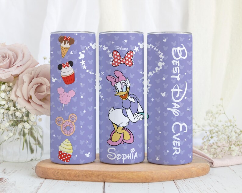 Custom All Disney Characters Tumbler, Personalized Family Matching Stainless Steel Cup, Disneyland Cruising Drinkware Gift