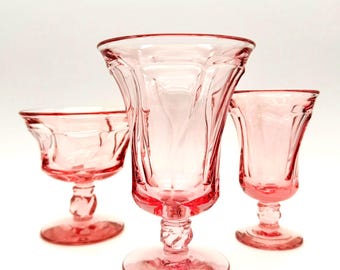 Jamestown Pink de Fostoria Glassware/Stemware - Vintage - Se vende por separado