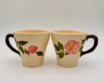 Taza de café Franciscan Desert Rose de 9,5 cm (juego de 2) - Vintage USA
