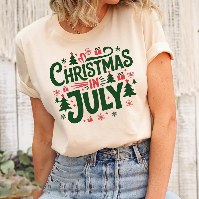 Christmas in July Summer Holiday Comfort Tee