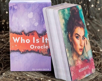 Cartes Oracle qui est-ce ? Jeu de 78 cartes divinatoires pour des lectures intuitives