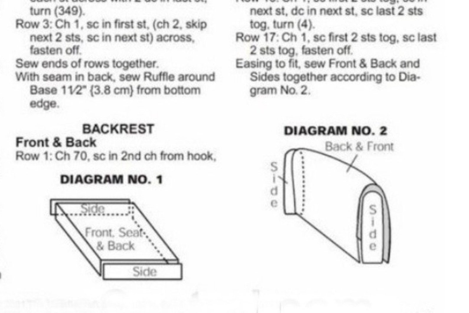 Crochet Patterns 3 Cat Beds Small Dog Bed Sofa Crochet Etsy