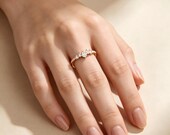 14K Solid Gold Skinny Ring — photo 4