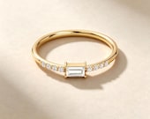 14K Solid Gold Dainty Ring — photo 1