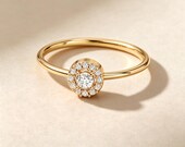 14K Solid Gold Skinny Ring โ photo 2