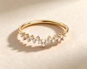 14K Solid Gold Crown Wedding Ring โ photo 1
