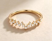14K Solid Gold Crown Wedding Ring โ photo 2