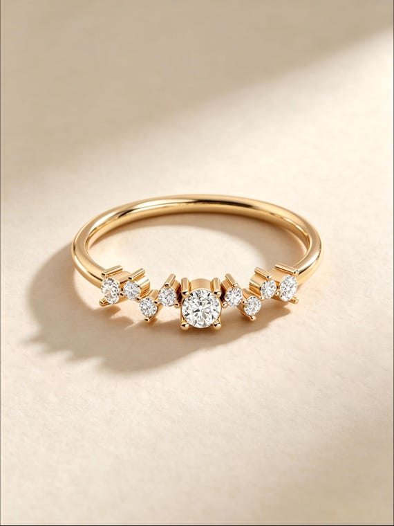 14K Solid Gold Skinny Ring