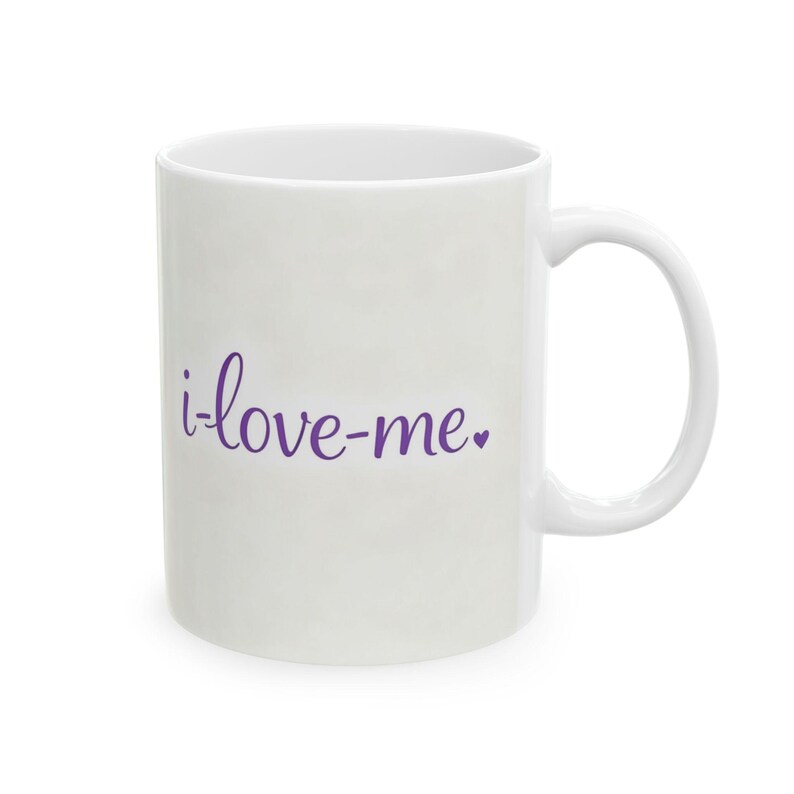 Self Love Mug i-love-me Affirmation Coffee Cup, Minimal Ceramic Gift for Mindful Mornings image 6