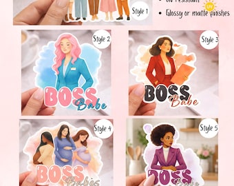 Empowering Women Stickers, Boss Babe, Waterproof Vinyl Decals