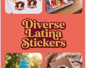 Verschiedene Latein-Aufkleber, Inklusivität, Hispanic Heritage, benutzerdefinierte Vinyl-Aufkleber