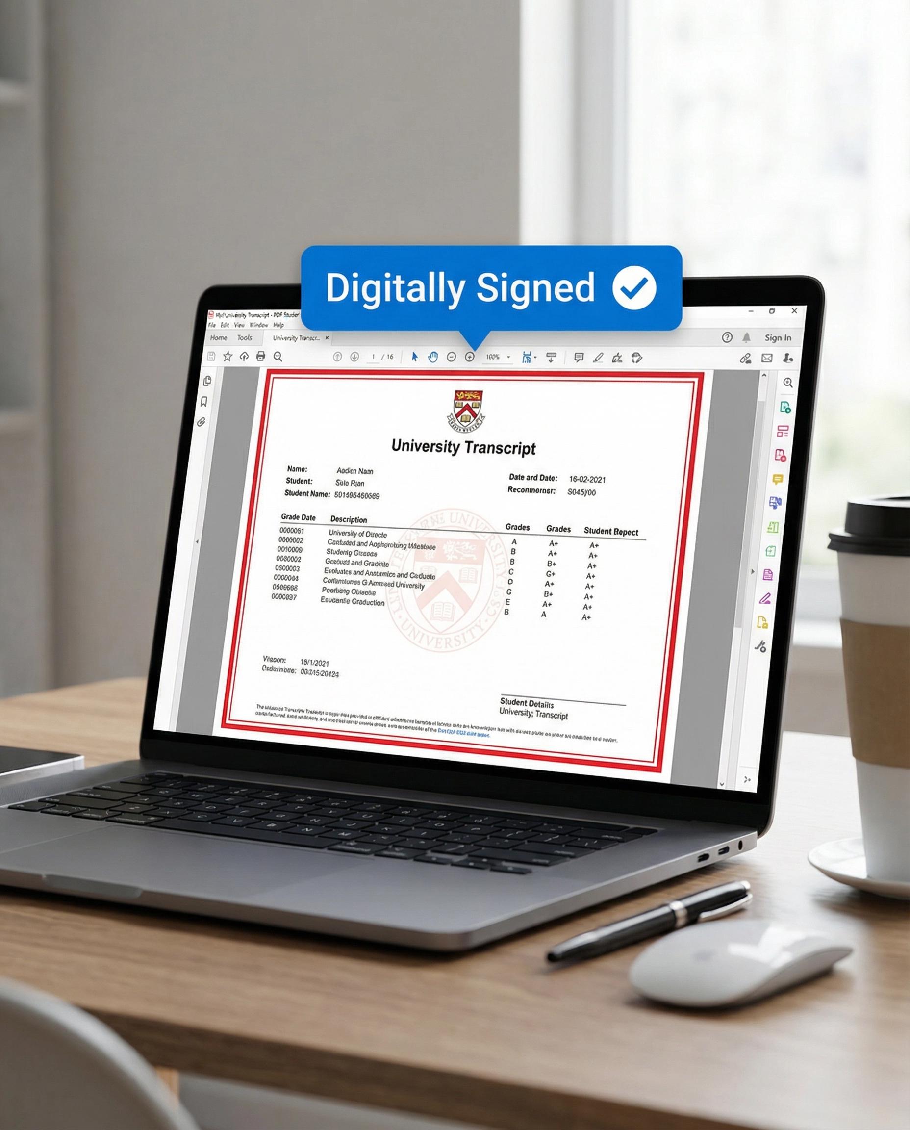 Editable University Transcript Template, College Academic Record ...