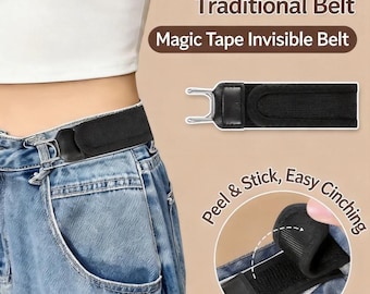 unsichtbarer Gürtel, Hose Taillenkordel, Jeans Taillenversteller, verstellbarer Jeans Taillenspanner, Schnalle zum Anziehen der Taille, Lösung für lose Hosen