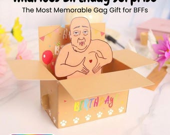 Lustige Geburtstagskarten (unisex), Streiche-Überraschungskarten, humorvolle 3D Emoji-Karten (für beste Freunde), einzigartige Streiche-Geschenke (inklusive Umschlag)