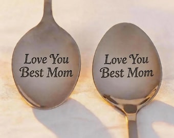 Custom Engraved Spoon, Personalized Teaspoon & Tablespoon, Coffee Lover Present, Best Mom Gift, Custom Text Soup Spoon